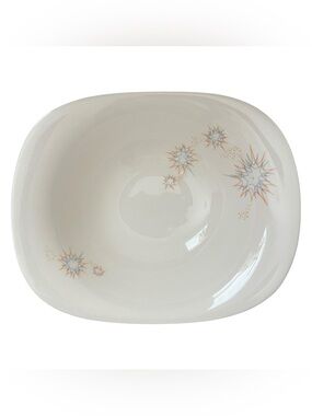 Vintage Iroquois Impromptu Ben Seibel Atomic Starburst Serving Bowl MCM USA